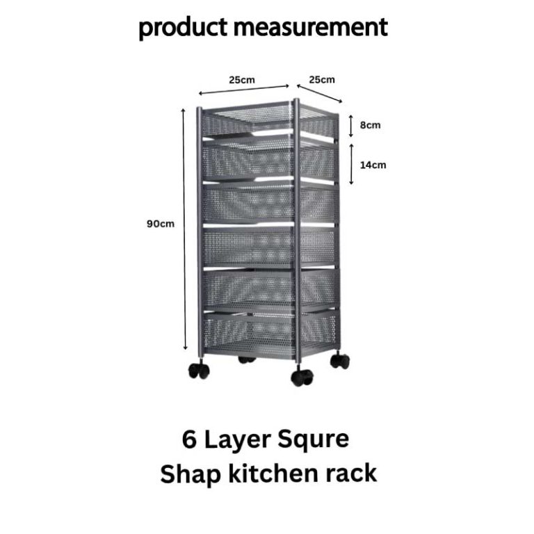 6 Layer kitchen storage rack - Image 4